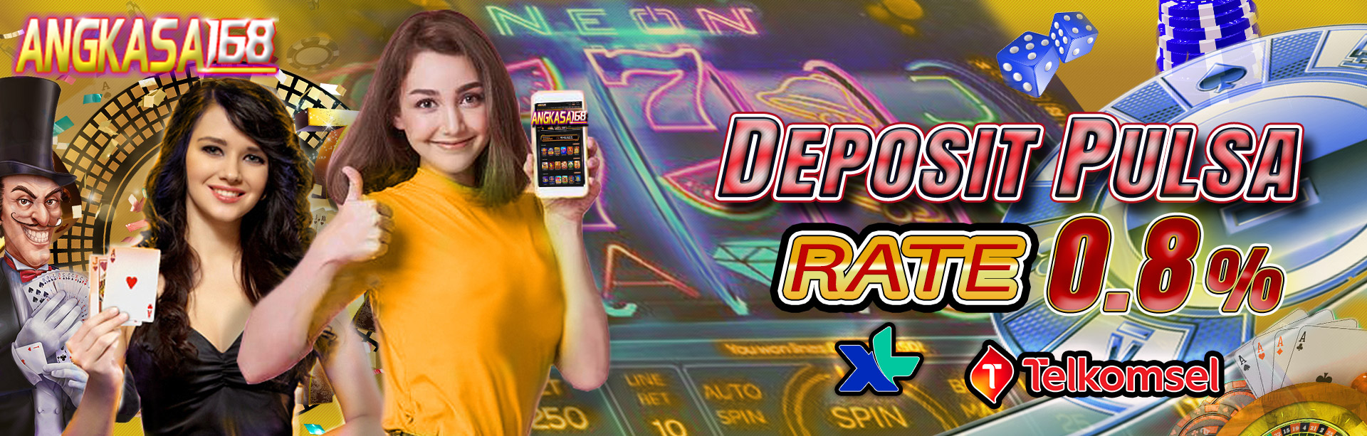 DEPOSIT PULSA RATE 0.8%