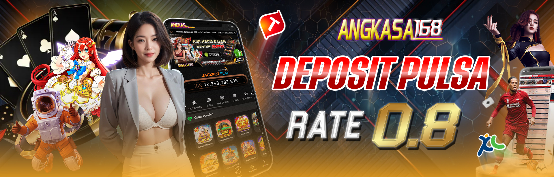 DEPOSIT PULSA RATE 0.8